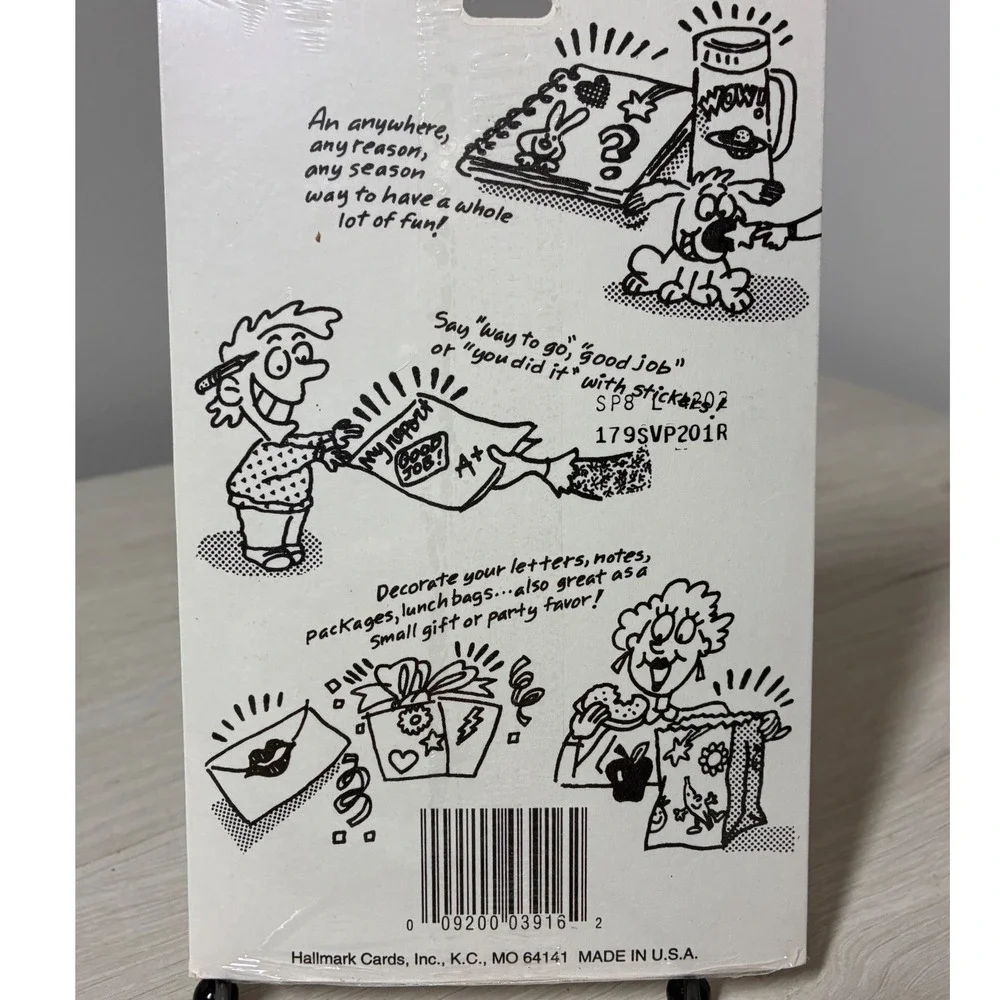 Vintage 1981 SEALED 8 Sheets Hallmark CUTE BEAR REWARD Stickers VALUE PACK